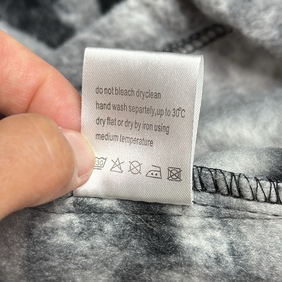 Bruno Galli Wolf AOP Fleece Full Zip Jacket Size Large - Picture 9 of 9